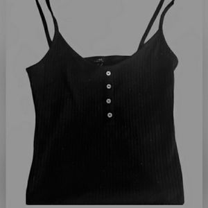 RUE 21 CROP HENLEY TANK TOP